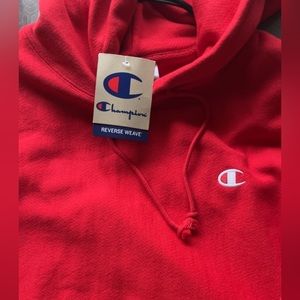 COPY - Red Champion hoodie